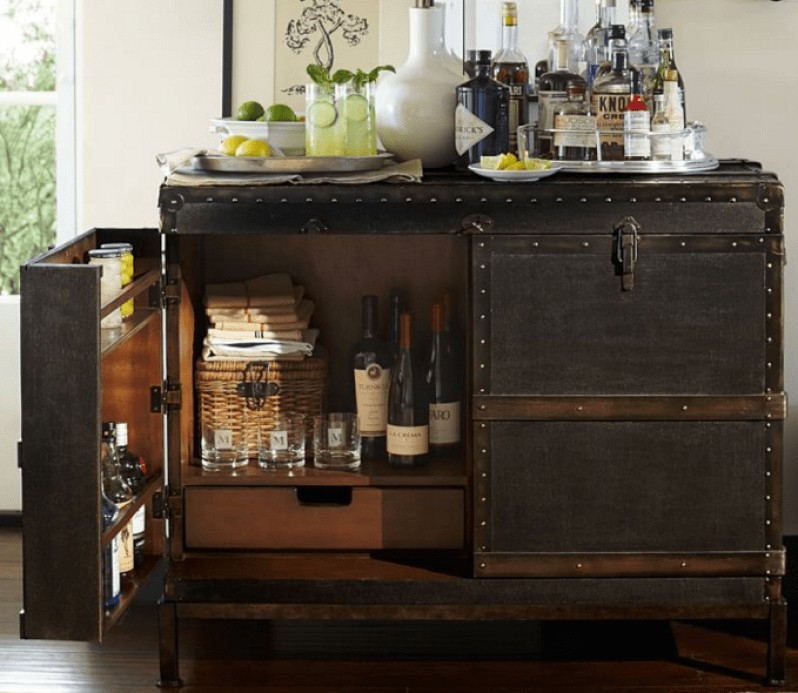 Ludlow trunk bar cabinet 3