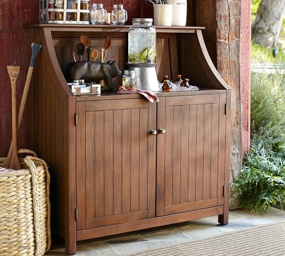 Outdoor bar storage cabinet 10