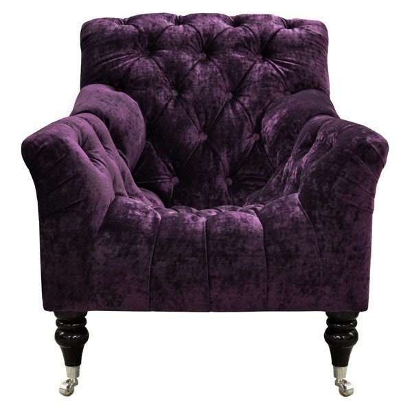 Purple velvet chair 3