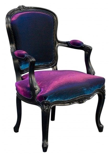 Purple velvet chair 5