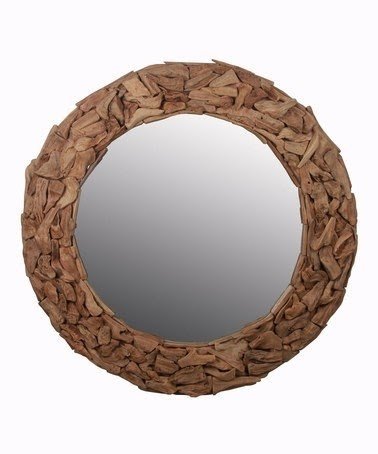 Round wooden mirror by privilege us 164 99 original 200