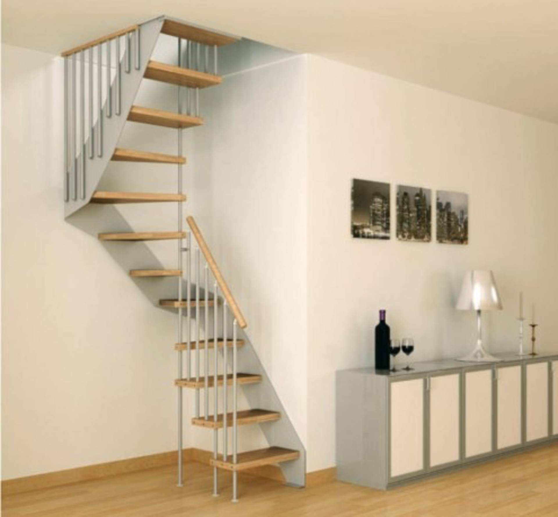 Small staircases for lofts