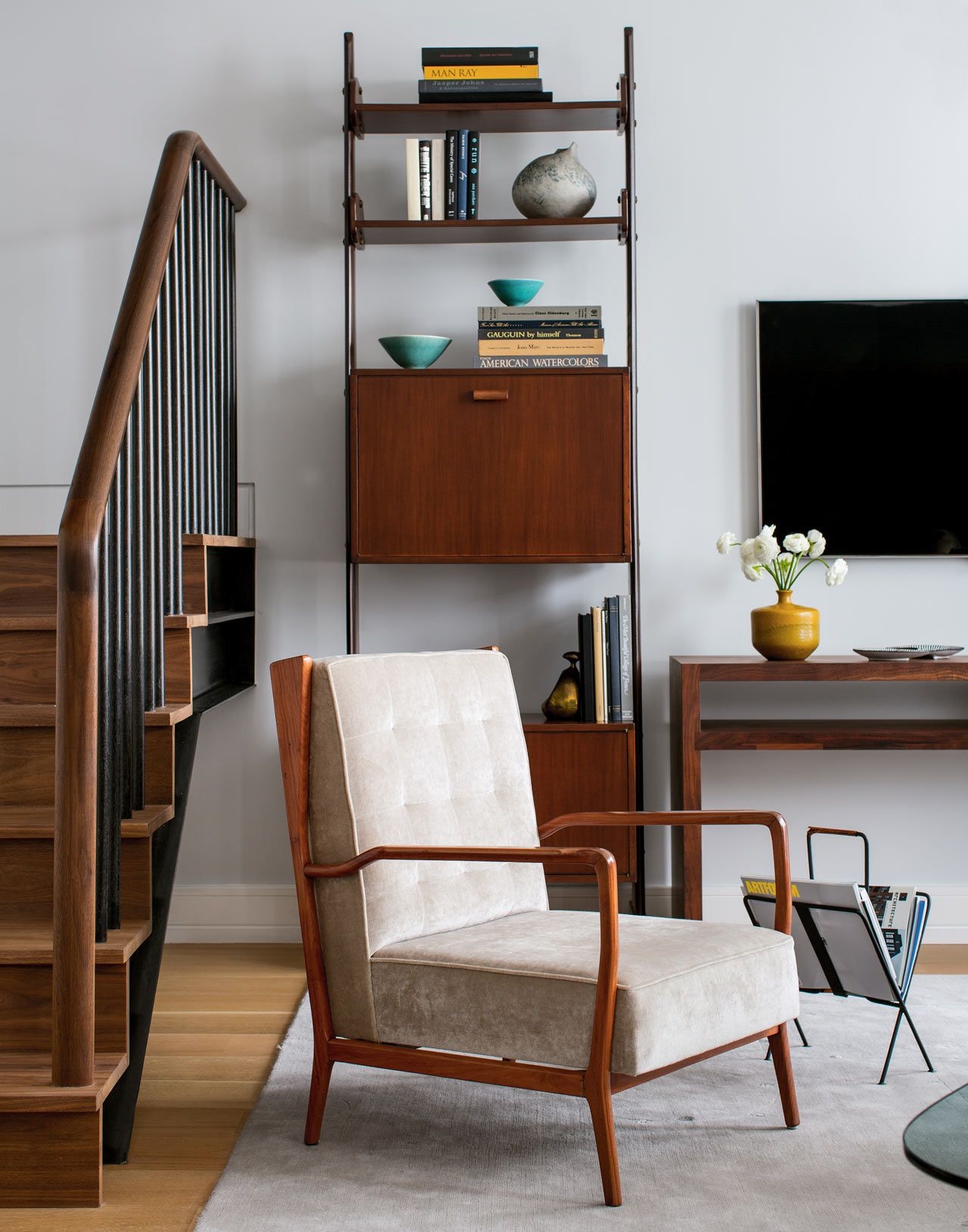 teak living room chairs