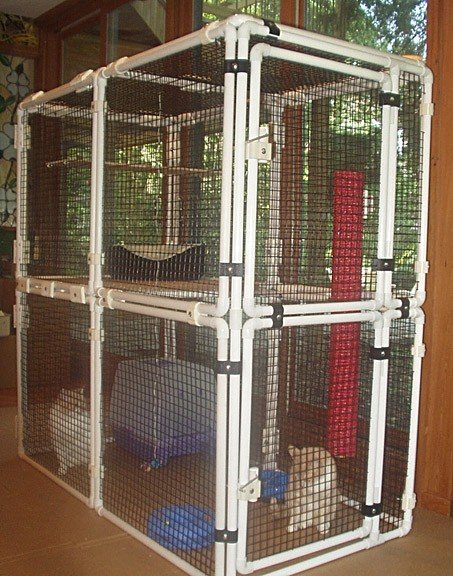 Cat cage outlet pvc