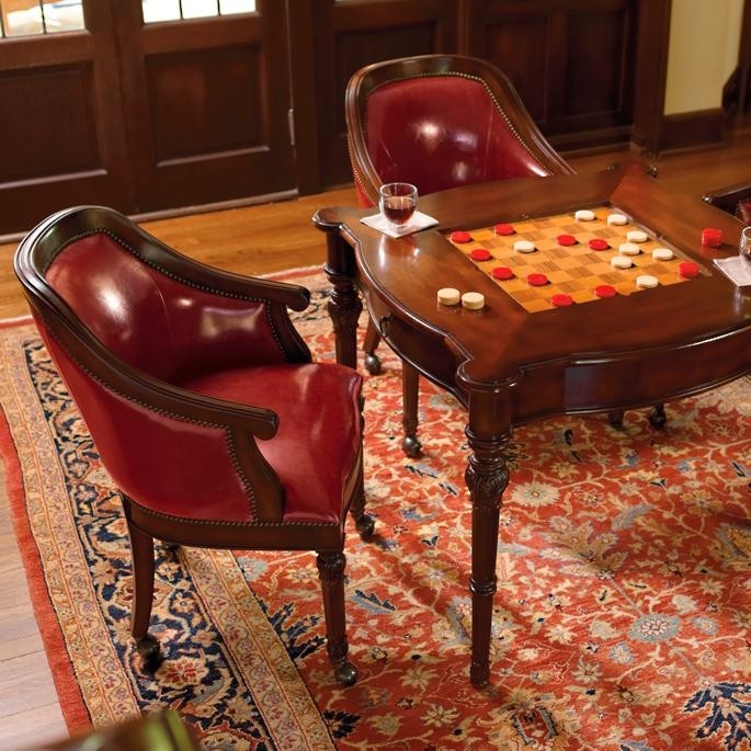 Chess game tables and chairs