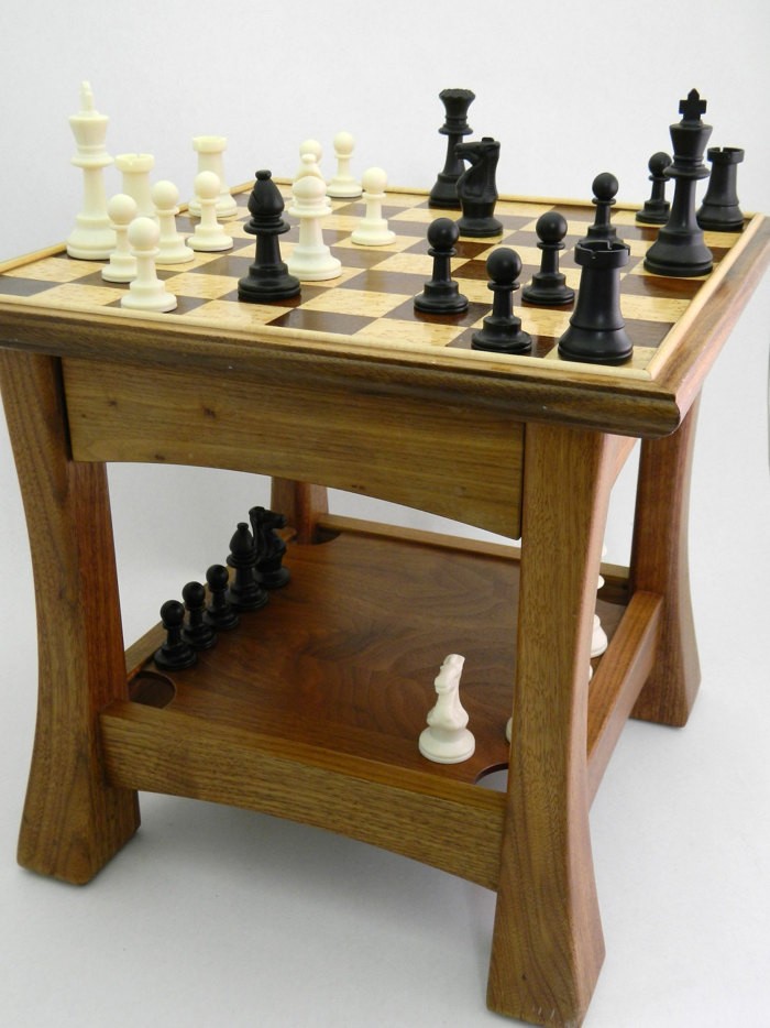 Chess table side table small gametable