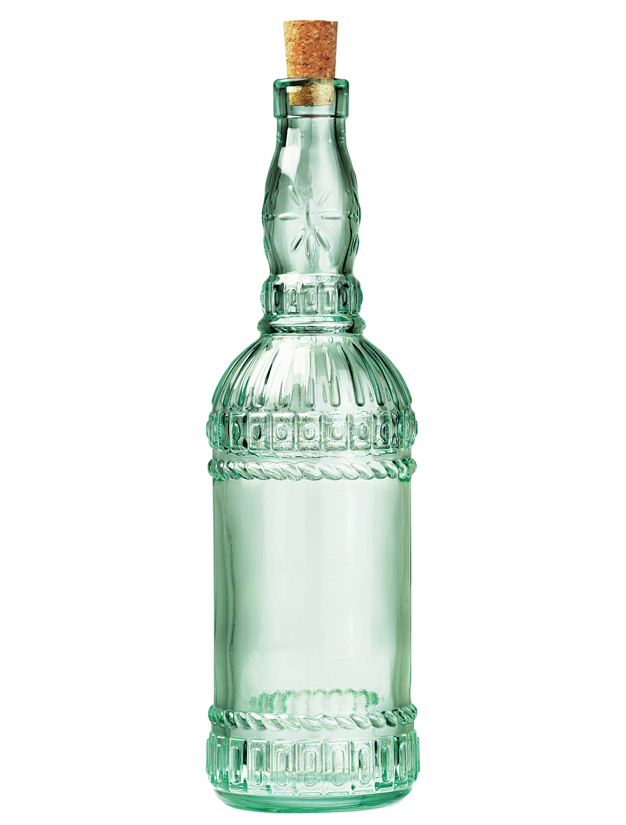 Glass Oil Vinegar Decorative Glass Bottle-Dispenser Italian Bottle Tranparent