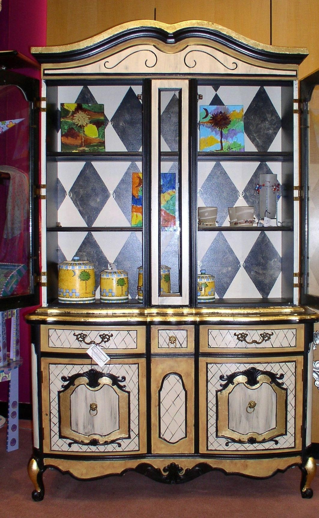 Hand painted cabinet 18