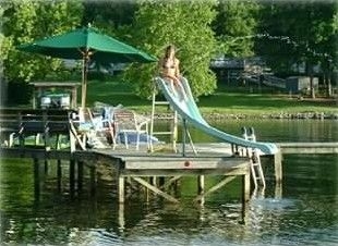 large outdoor water slide