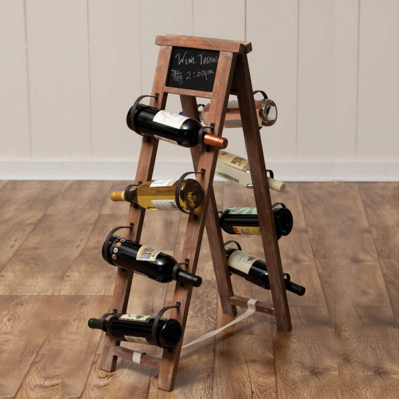 Metal wine bottle rack 18