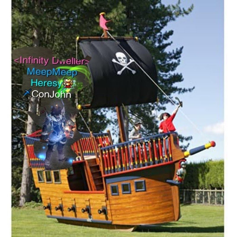 wooden pirate ship playhouse