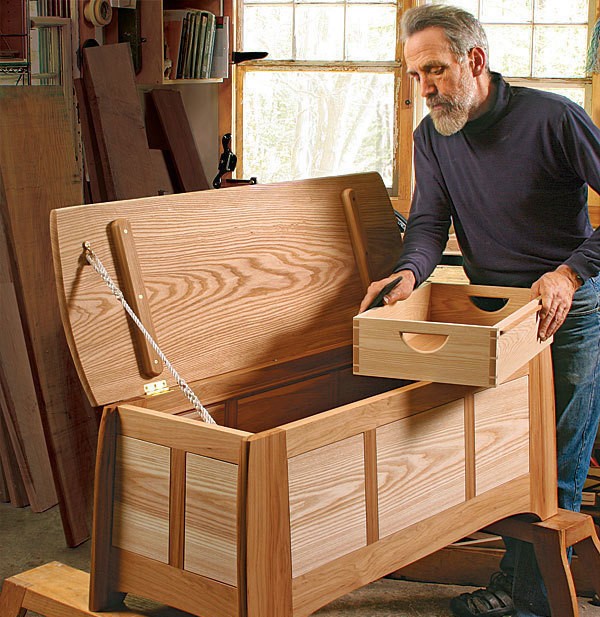 Preview hickory and ash blanket chest fine woodworking article