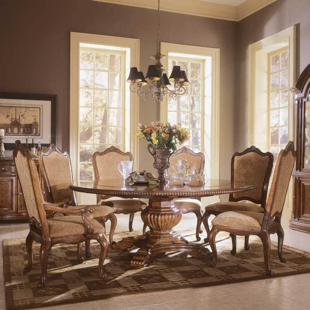 Round dining room table with leaves 2