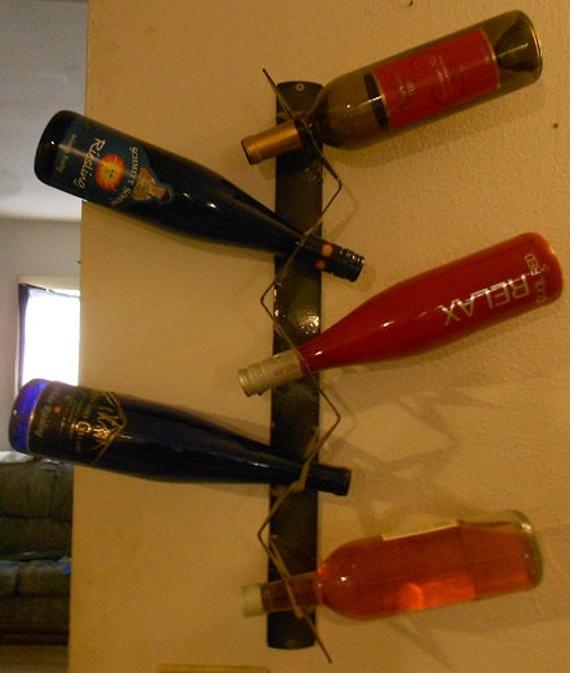 This wine rack is a great piece for a bar