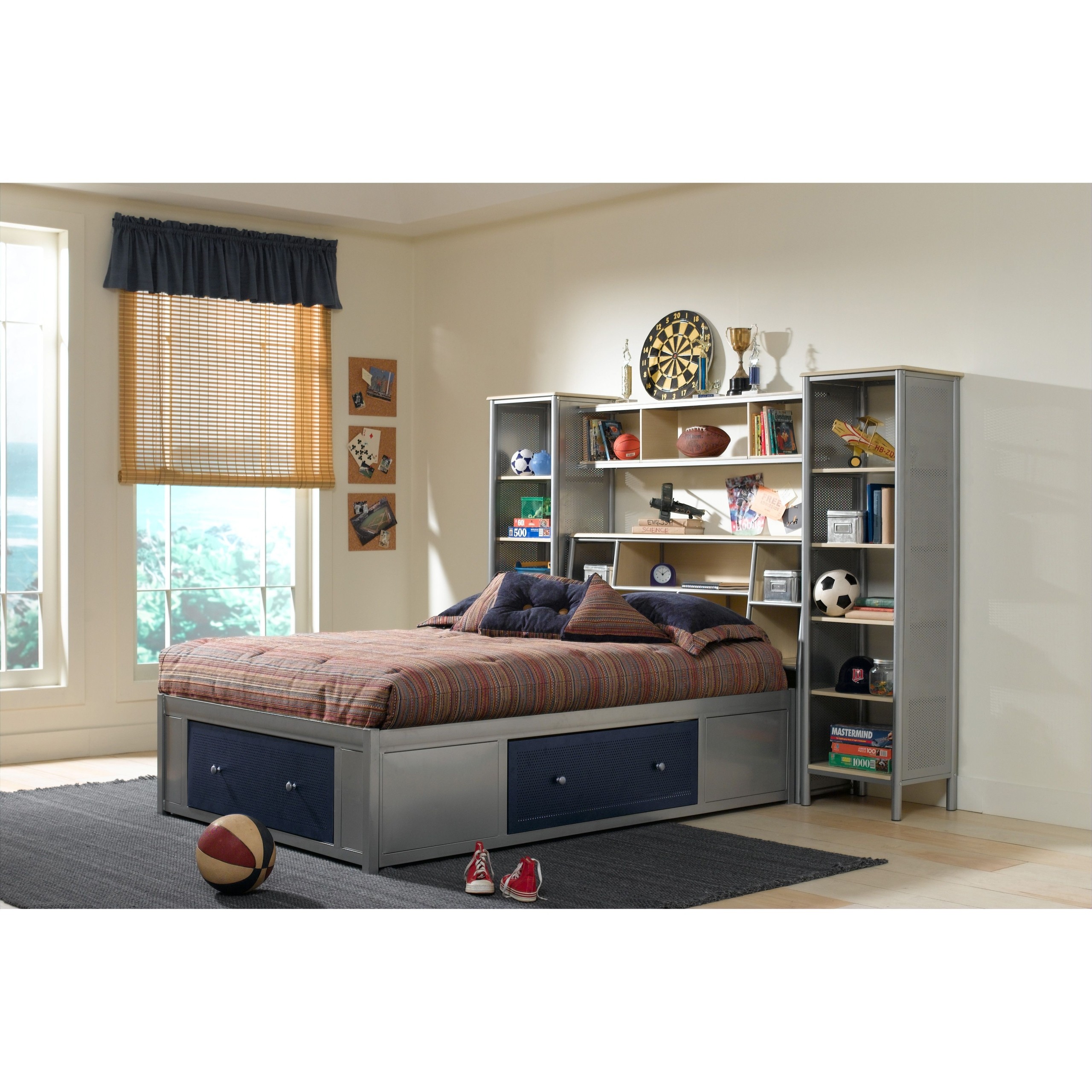 Twin Storage Bed With Bookcase Headboard Ideas on Foter