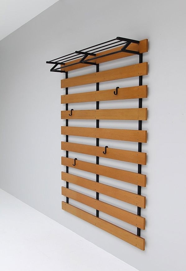 Wood coat rack wall mount 1