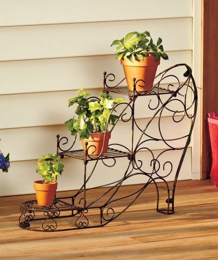 3 tier metal plant stand 2