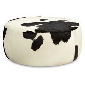 Cow Print Ottoman - Foter