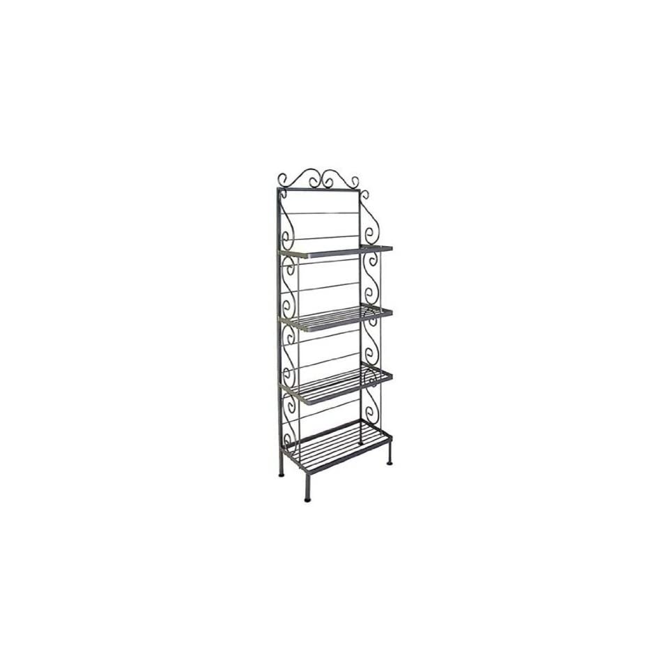 Grace Collection 24 4 Shelf Wrought Iron Bakers Rack