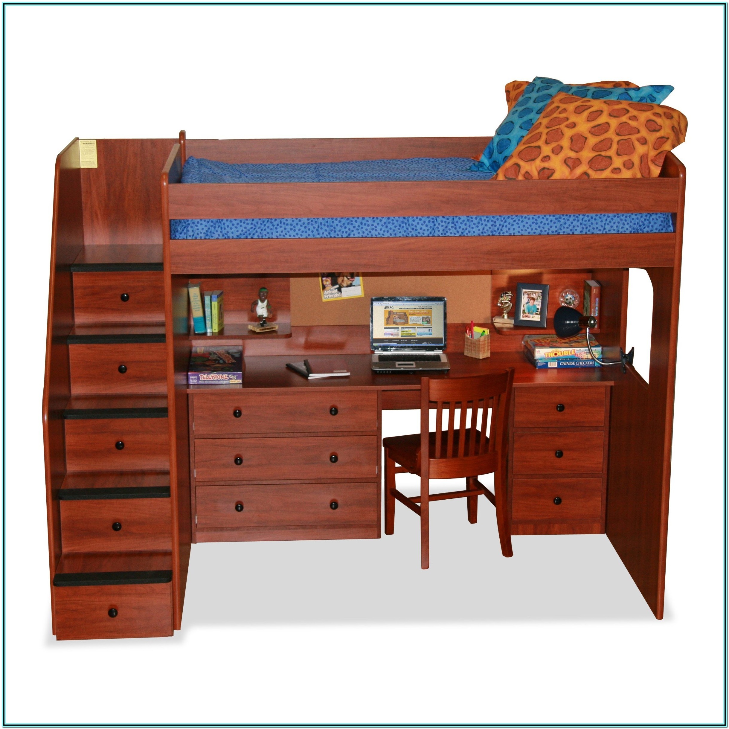 Full Size Loft Beds With Stairs Foter