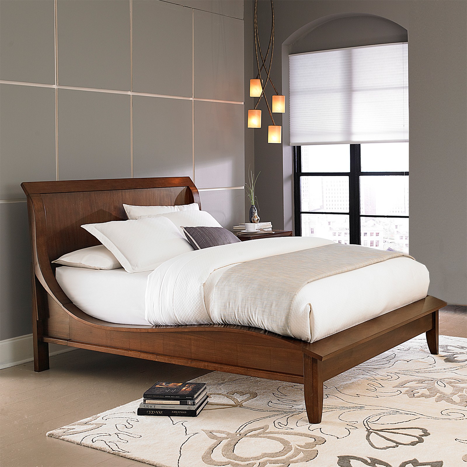 Low profile wood bed frame 20