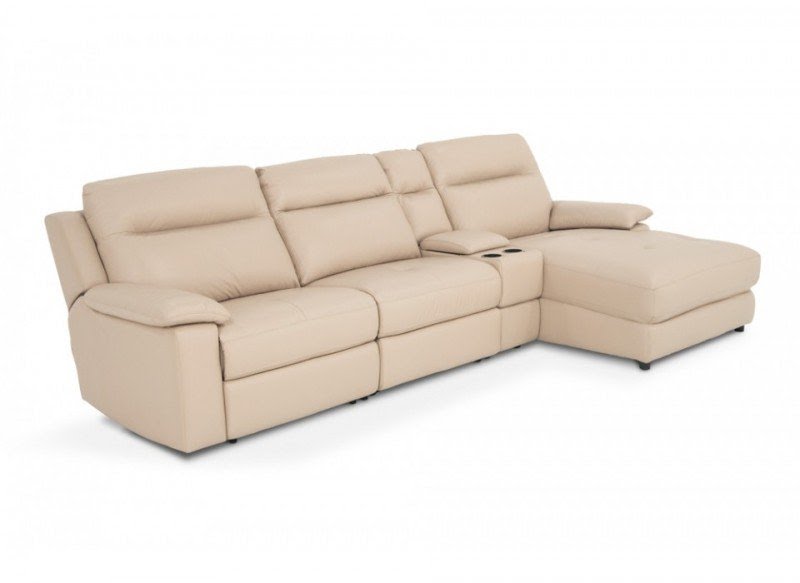 Modern living 4 piece left arm facing sectional reclining furniture