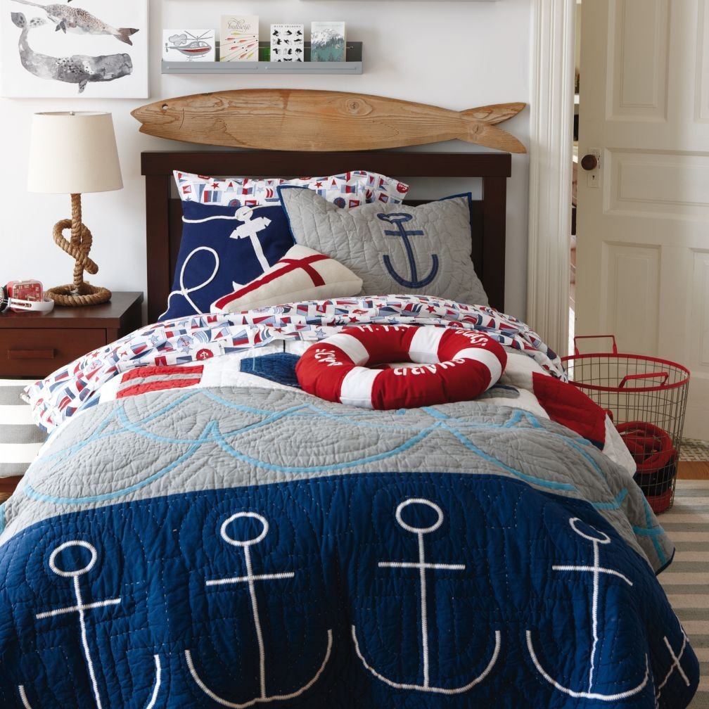 Nautical quilt bedding 5
