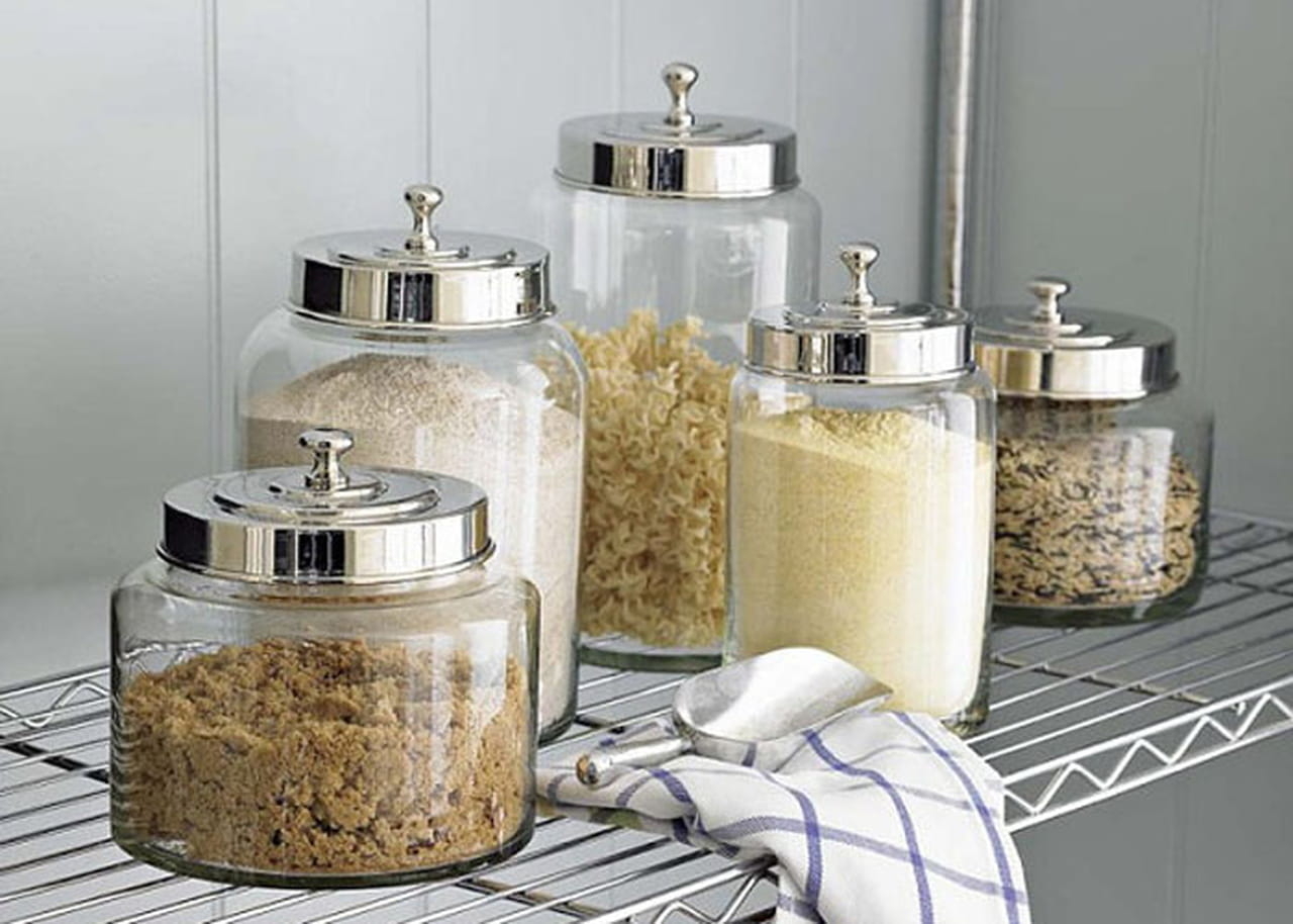 Flour Sugar Canisters Ideas On Foter   Need These For My Sugars Flour Etc Glass Canisters Williams Sonoma 