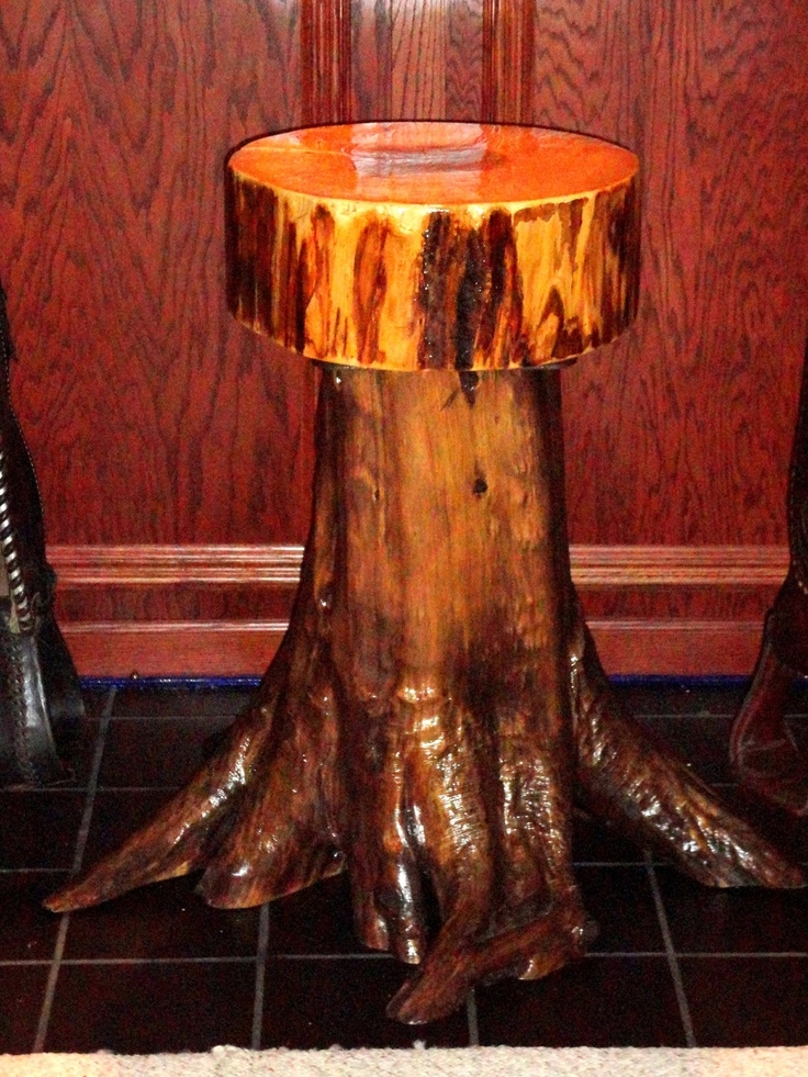 cedar log bar stools