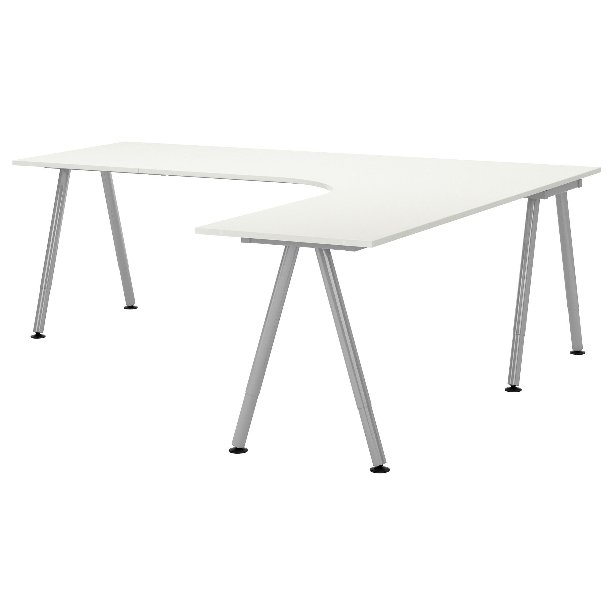 White l shaped desks 18