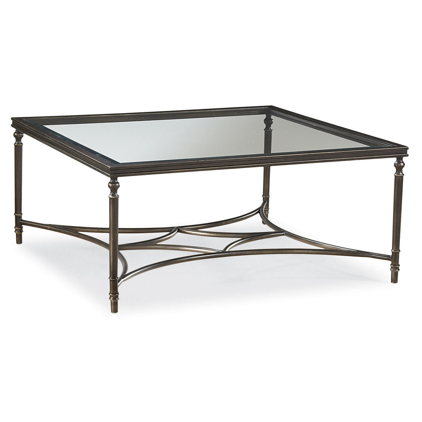 Audrey contemporary square metal cocktail coffee table living room furniture