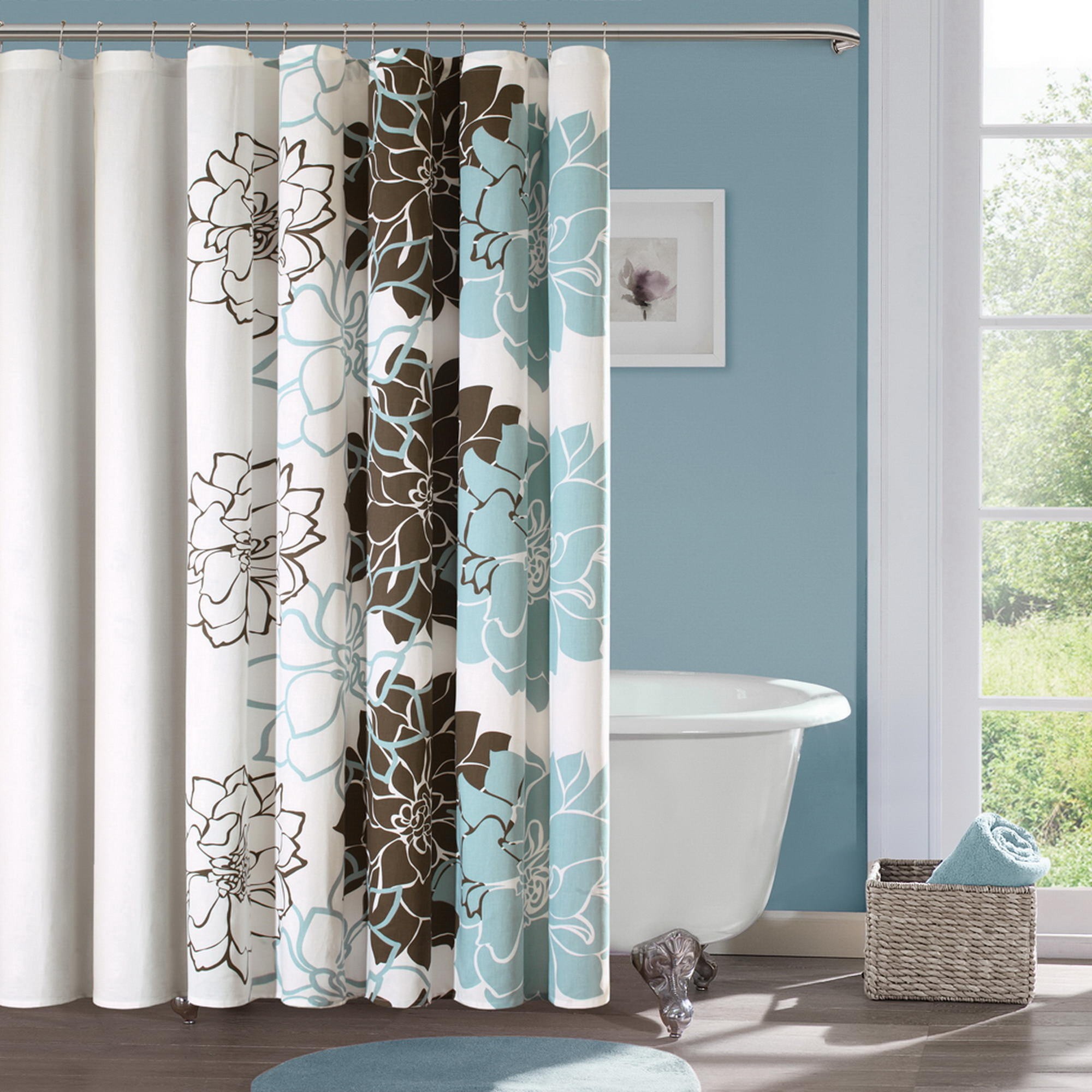 Designer shower curtains extra long