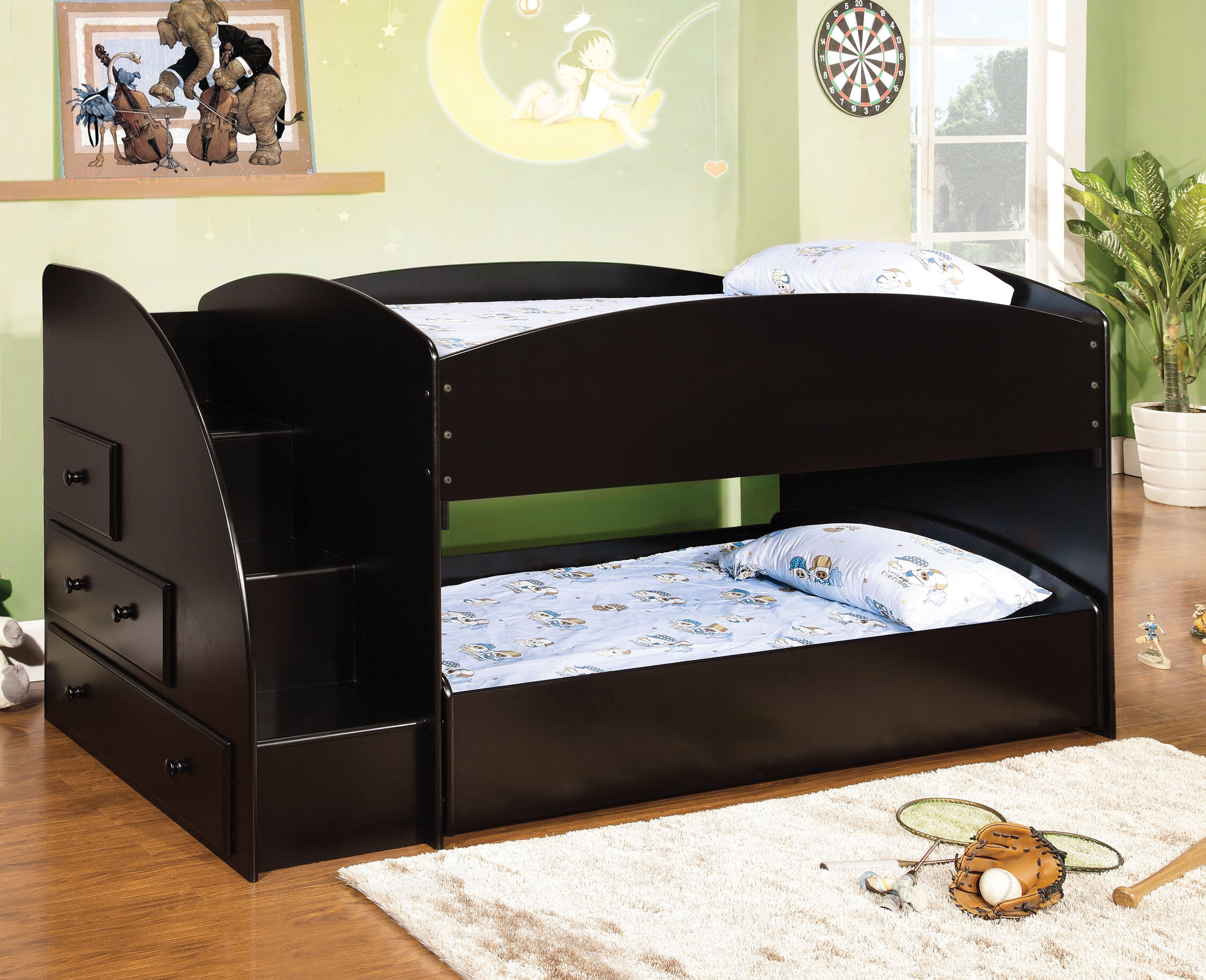 Double twin bunk bed 1