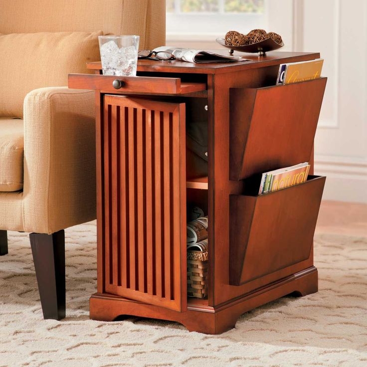 End tables with magazine rack 1