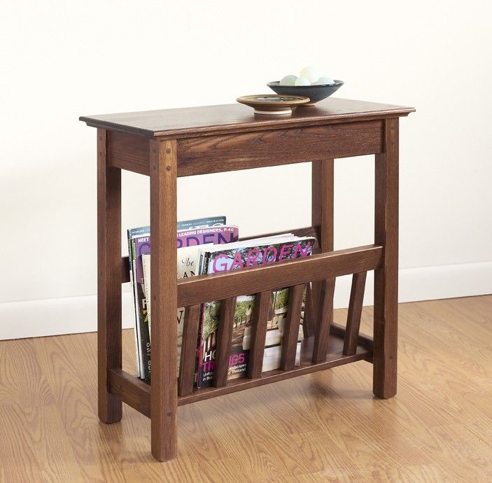 End tables with magazine rack 3