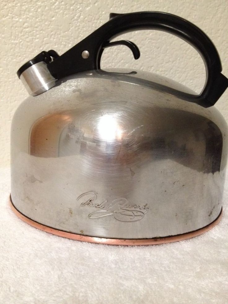 Vintage Revere Ware Kettle Rome Ny Made In Usa Copper Bottom Tea