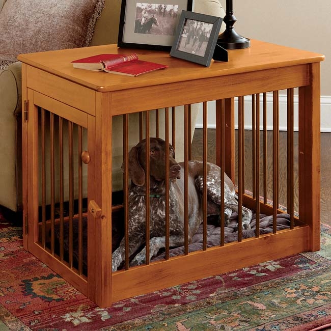 Wood Dog Crate Wood Metal Deluxe Dog Crate Traditional Pet Accessories