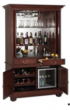 Furniture 3A Setting Your Interior Furniture With Corner Bar Cabinet