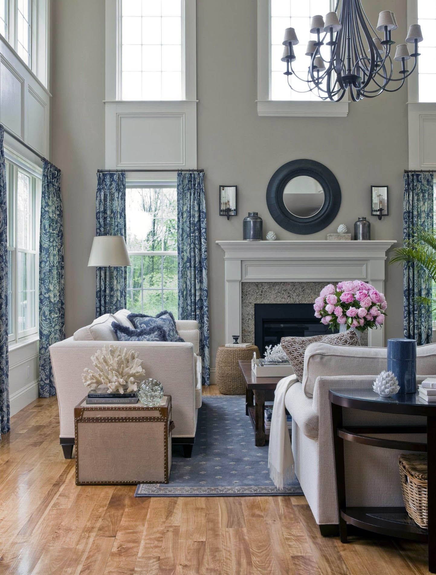 Gray and beige living room