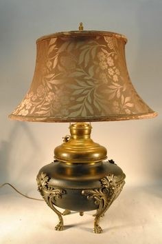 Vintage Brass Oil Lamp - Foter