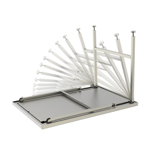 Stainless steel table folding legs