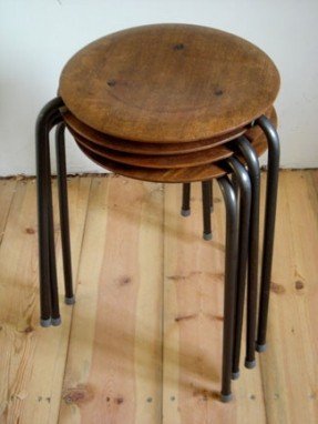 Stool stackable