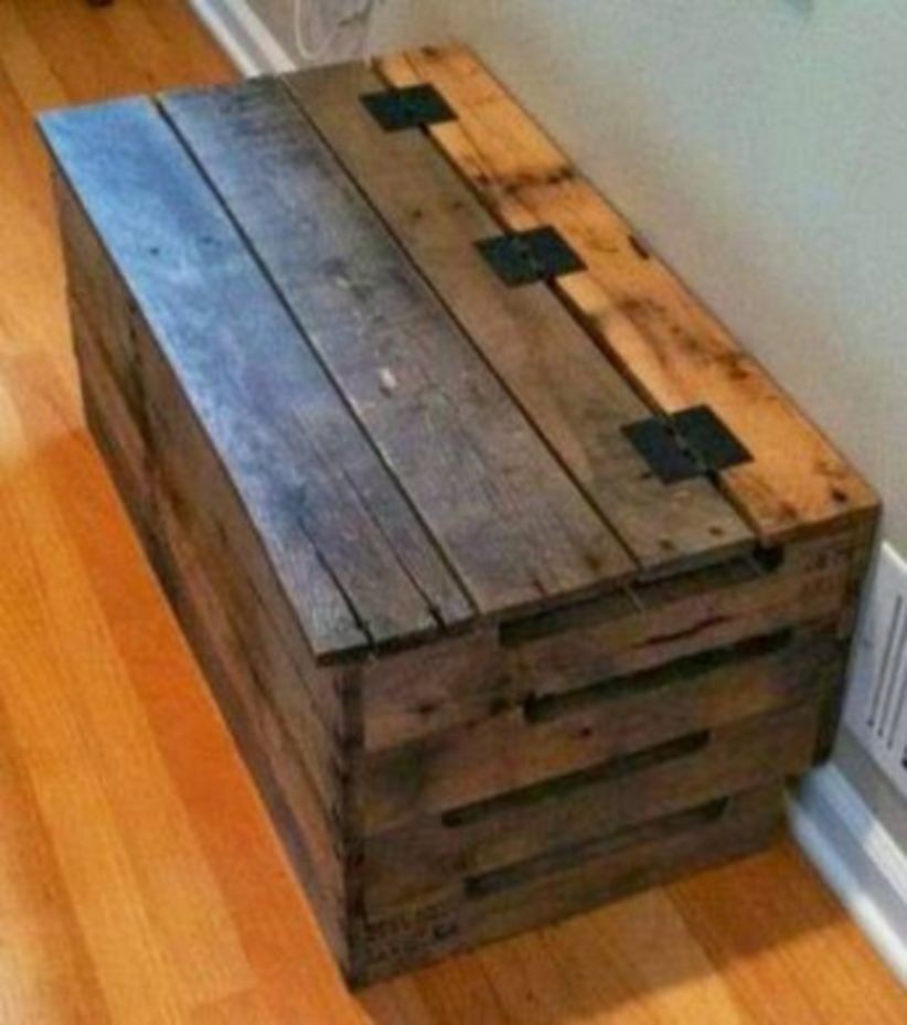 hinged toy box