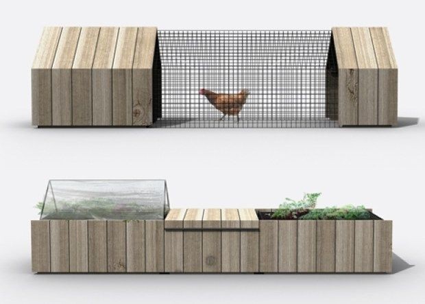 Urban chicken coop kit