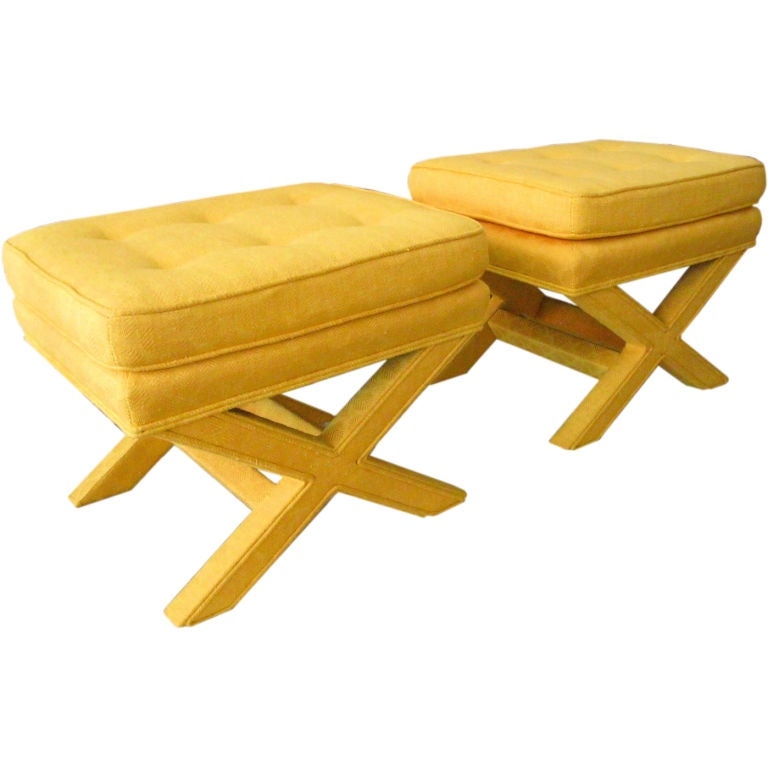 Yellow ottomans ive been looking for ottomans of this size