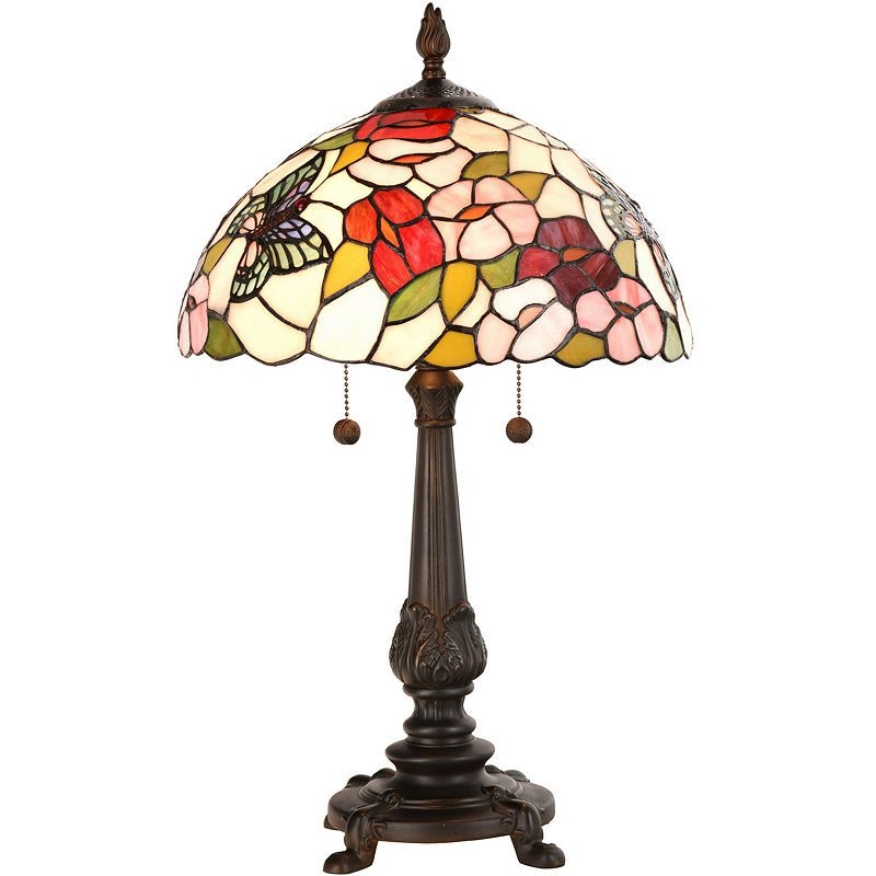 tiffany style lamp with butterflies