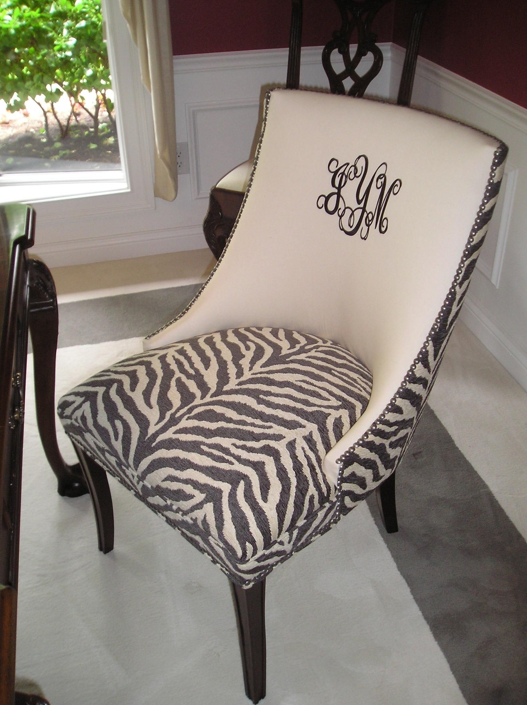 Leopard print dining chairs 3