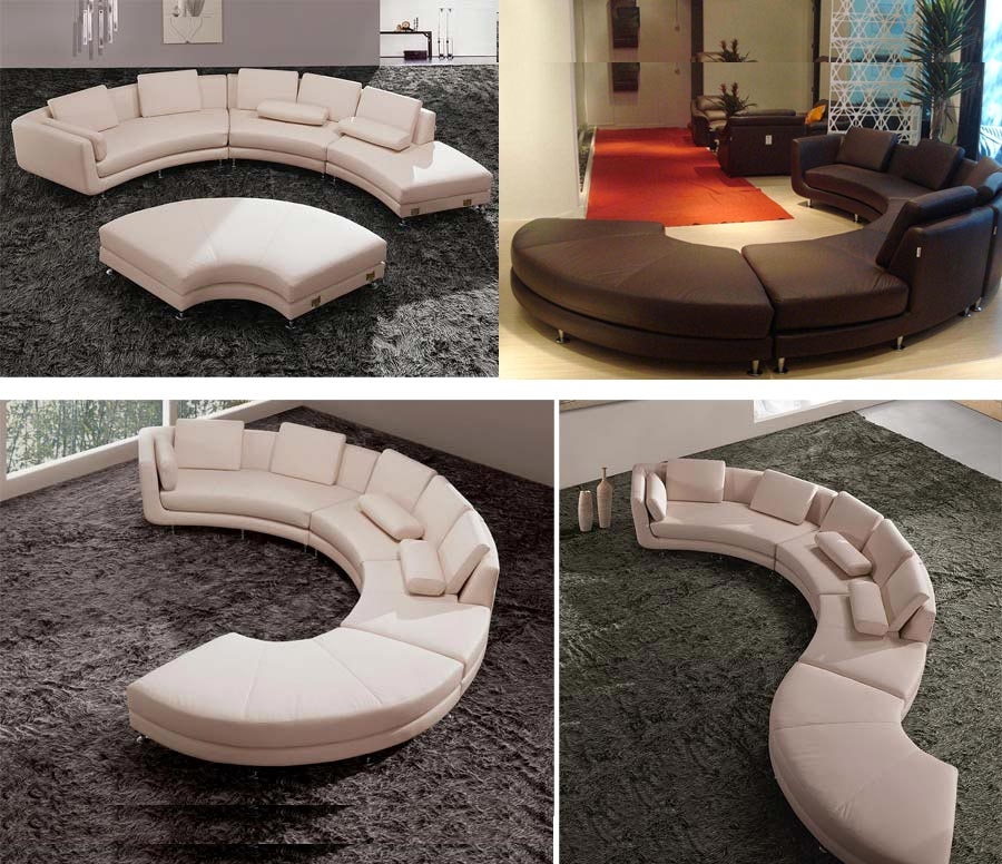 Round sectional sofas 2
