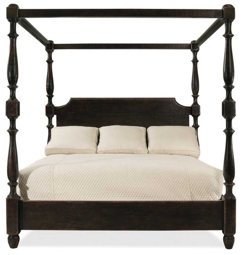 Bernhardt vintage patina king size high low poster bed belfort