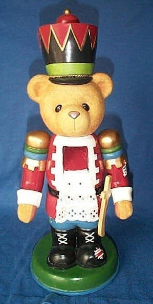 Cherished teddies large nutcracker display piece item ct nutcracker